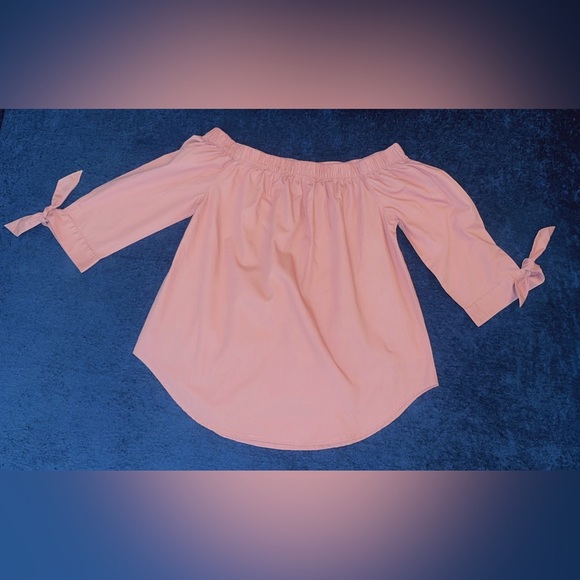 Ambiance Tops - Ambiance Off-Shoulder Blush Top